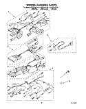 WIRING HARNESS Diagram and Parts List for KERC500YBL1  KitchenAid Range