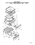 SHELF Diagram and Parts List for ED25DWXTF02  Whirlpool Refrigerator