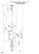 BRAKE AND DRIVE TUBE Diagram and Parts List for LSR8233JT0  Whirlpool Washer