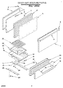 DOOR AND BROILER Diagram and Parts List for SF3000SYN2  Whirlpool Range