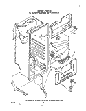 LINER Diagram and Parts List for ET14JK2LWR0  Whirlpool Refrigerator