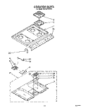 COOKTOP Diagram and Parts List for SF370PEWN2  Whirlpool Range