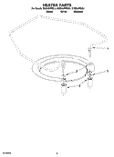 HEATER PARTS Diagram and Parts List for KUDI02FRSS1  KitchenAid Dishwasher