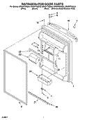 REFRIGERATOR DOOR PARTS Diagram and Parts List for GR2SHTXML00  Whirlpool Refrigerator