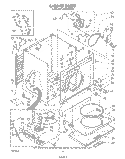 CABINET Diagram and Parts List for LG5801XSW3  Whirlpool Dryer
