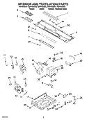 INTERIOR AND VENTILATION PARTS Diagram and Parts List for TMH14XMQ3  Estate Microwave