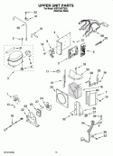 UPPER UNIT PARTS Diagram and Parts List for KBFC42FTS03  KitchenAid Refrigerator