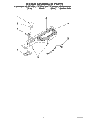 WATER DISPENSER Diagram and Parts List for KTRC22EKBL00  KitchenAid Refrigerator