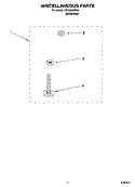 MISCELLANEOUS  PARTS, OPTIONAL PARTS (NOT INCLUDED) Diagram and Parts List for LSQ9550PW3  Whirlpool Washer