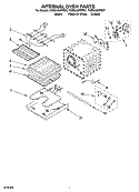 INTERNAL OVEN PARTS Diagram and Parts List for YKESA907PP01  KitchenAid Range