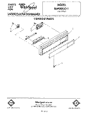 CONSOLE Diagram and Parts List for DU9200XT1  Whirlpool Dishwasher