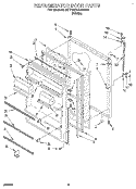 REFRIGERATOR DOOR, LIT/OPTIONAL Diagram and Parts List for 6ET18ZKXAW00  Whirlpool Refrigerator