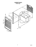 CABINET, LIT/OPTIONAL Diagram and Parts List for D40A1  Whirlpool Dehumidifier