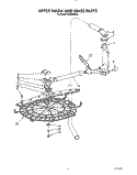 UPPER WASH AND RINSE Diagram and Parts List for KUDI22XX0  KitchenAid Dishwasher