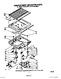 COMPARTMENT SEPARATOR Diagram and Parts List for ET16JK1MWL1  Whirlpool Refrigerator