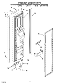 Part Location Diagram of 2223950S Whirlpool TRIM-DOOR