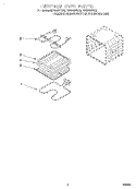 INTERNAL OVEN Diagram and Parts List for RBS305PDQ2  Whirlpool Wall Oven