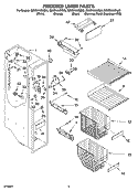 FREEZER LINER PARTS Diagram and Parts List for GD2SHAXNB00  Whirlpool Refrigerator