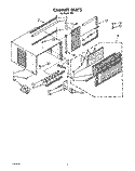 CABINET Diagram and Parts List for R81  Whirlpool Air Conditioner
