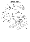 CONTROL PARTS Diagram and Parts List for 6GD25DCXHS08  Whirlpool Refrigerator