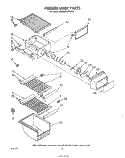 FREEZER LINER Diagram and Parts List for ED22MMXRWR2  Whirlpool Refrigerator