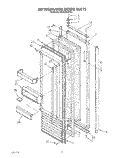 REFRIGERATOR DOOR Diagram and Parts List for KSSS36DWX01  KitchenAid Refrigerator