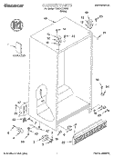 CABINET, LITERATURE Diagram and Parts List for TS25AEXHW02  Estate Refrigerator