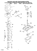 MOTOR AND ICE CONTAINER Diagram and Parts List for GS6SHAXLS01  Whirlpool Refrigerator