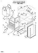 CONTAINER Diagram and Parts List for TC900QPDB0  Whirlpool Trash Compactor