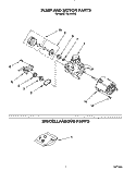 PUMP AND MOTOR, MISCELLANEOUS Diagram and Parts List for WU1000X6  Roper Dishwasher