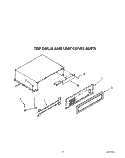 TOP GRILLE AND UNIT COVER Diagram and Parts List for KSSS42DAW01  KitchenAid Refrigerator
