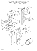 AIR FLOW AND RESERVOIR Diagram and Parts List for KSSS42QJT00  KitchenAid Refrigerator