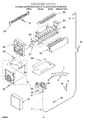 ICE MAKER, OPTIONAL Diagram and Parts List for GD25DIXHB02  Whirlpool Refrigerator