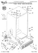 CABINET, LITERATURE Diagram and Parts List for GS5SHGXKQ00  Whirlpool Refrigerator