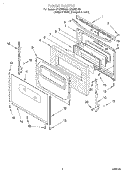 Part Location Diagram of W11396691 Whirlpool Range Surface Element Wire Harness