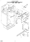 LINER Diagram and Parts List for KTLS25QDBL00  KitchenAid Refrigerator