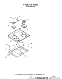 Part Location Diagram of 4336909 Whirlpool Bottom, Burner Box