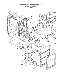 DISPENSER FRONT Diagram and Parts List for KSRB22QABL10  KitchenAid Refrigerator
