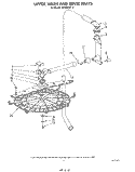 UPPER WASH AND RINSE Diagram and Parts List for 4KPDI620T2  KitchenAid Dishwasher