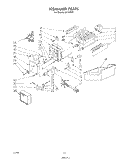 ICE MAKER Diagram and Parts List for 8614W0C  Roper Refrigerator