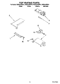 TOP VENTING PARTS Diagram and Parts List for KGSS907SBL01  KitchenAid Range