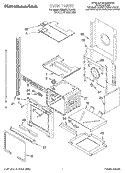 OVEN Diagram and Parts List for KEMS377DBS2  KitchenAid Microwave Oven Combo