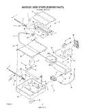 BROILER AND OVEN BURNER Diagram and Parts List for S8757^4  Whirlpool Range