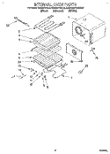 INTERNAL OVEN Diagram and Parts List for KEBS277BBL0  KitchenAid Wall Oven