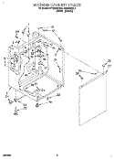 WASHER CABINET Diagram and Parts List for RTG5243BL0  Roper Washer Dryer Combo