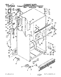 CABINET Diagram and Parts List for ET20DKXWN01  Whirlpool Refrigerator