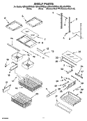 SHELF PARTS Diagram and Parts List for KBLA20ERSS00  KitchenAid Refrigerator