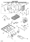 UNIT PARTS Diagram and Parts List for KSCS23INBL00  KitchenAid Refrigerator