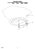 HEATER PARTS Diagram and Parts List for KUDI01FLSS1  KitchenAid Dishwasher