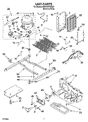 UNIT PARTS Diagram and Parts List for KSRA22KNSS00  KitchenAid Refrigerator